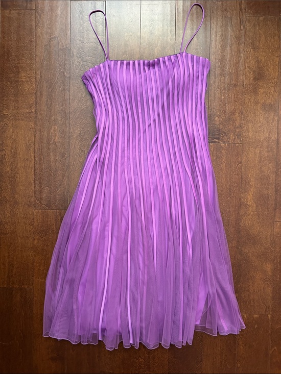 JS Collections Dresses & Skirts - JS Collections Midi Corset Style Purple Spaghetti-Strap Tulle Dress, Size 16